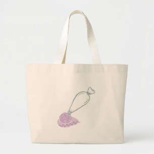 Tote Grande Rosa de lavanda e bolsa de pastelaria