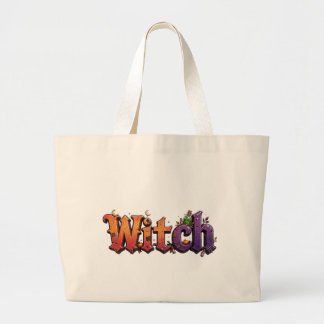 Tote Grande Saca de Bruxa Mal-Humorada Bolsa de Halloween com 
