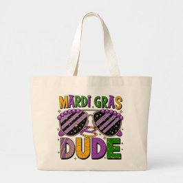 Tote Grande Saca Mardi Gras Cara - Bolsa de Mãos Divertida par