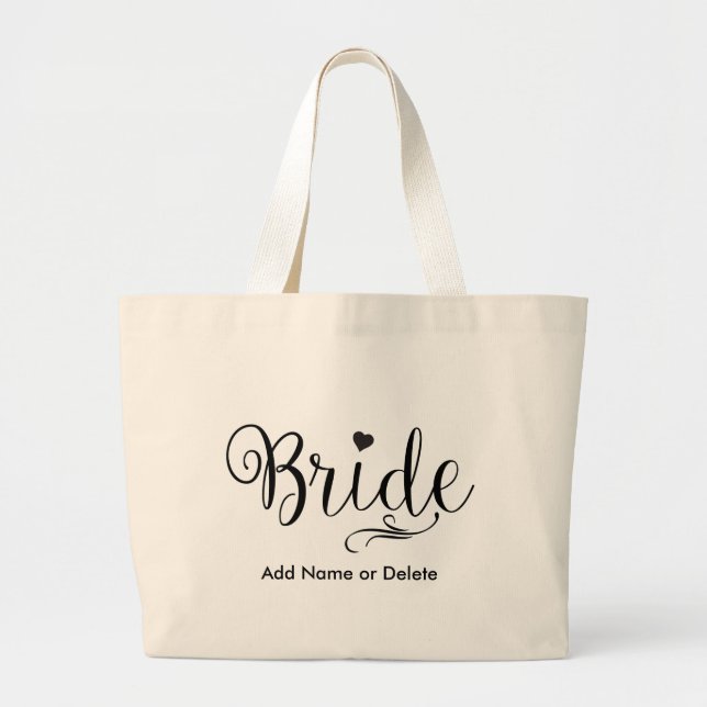 Tote Grande Saco do casamento para sacola das canvas do bolsa (Frente)