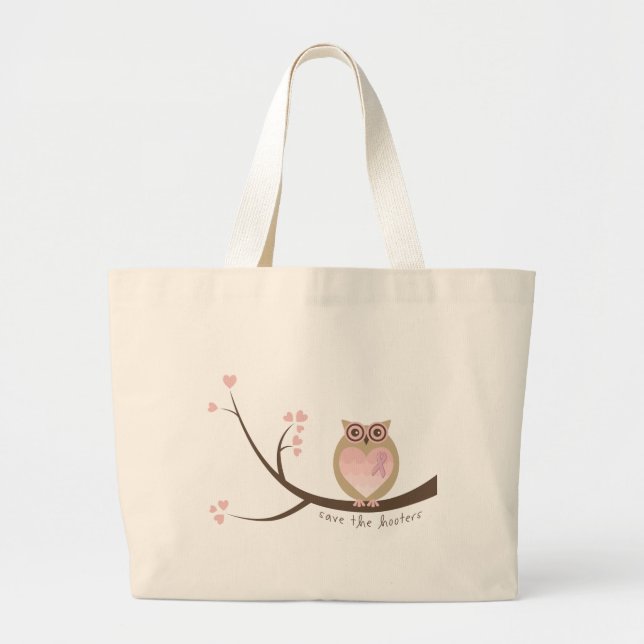 Tote Grande Salvar o bolsa das canvas dos Hooters (Frente)