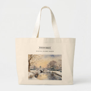 Tote Grande Sereno Inverno Kensington Gardens Londres Bolsa To