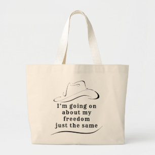 Tote Grande Sobre o meu Bolsa de liberdade
