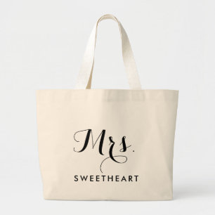 Tote Grande Sra. Elegante e Bolsa Jumbo com Nome Personalizado