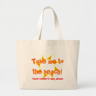 Tote Grande Tome-me à praia! - A bolsa de praia