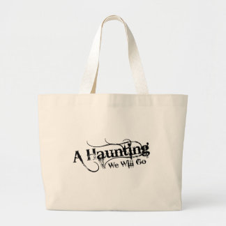 Tote Grande Um assombro nós iremos o bolsa preto do logotipo