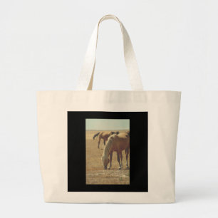 TOTE GRANDE UM PALOMINO CAVALHEIRO SELVAGEM BOLSA