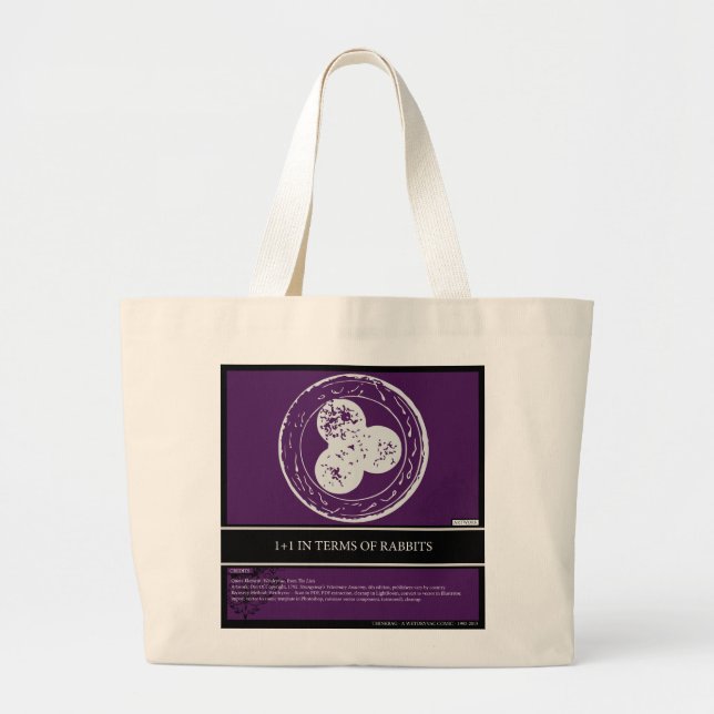 Tote Grande Um Saco de Bolsa de Tinta, é claro (Frente)