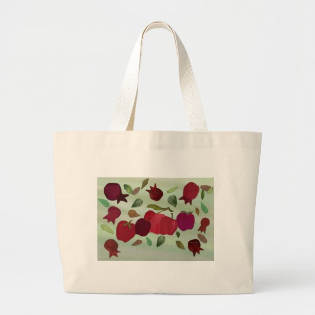 Tote Grande Uma bolsa de canvas doce do ano (Frente)