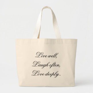 Tote Grande Vive o bolsa do amor do riso
