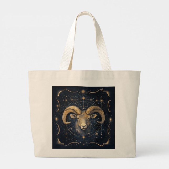 Tote Grande Zodiac Vibes Aries - Orçamento Bolsa (Verso)