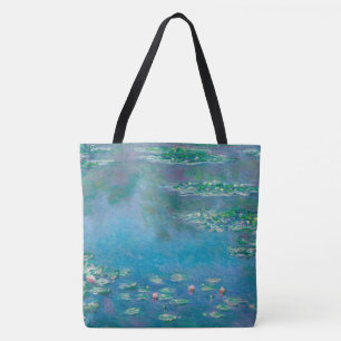 Tote Grandes "lírios de água" de Bolsa em ambos os la