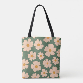 Tote Green Blooms Bolsa