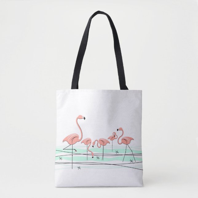Tote Grupo Flamingo Ocean por toda a bolsa (Frente)