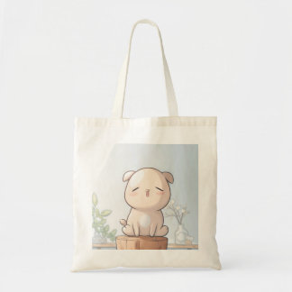 Tote Há uma bolsa barata com um cachorrinho fofo
