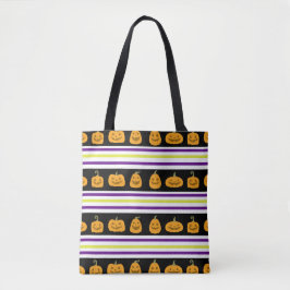 Tote Halloween Stripe Bolsa
