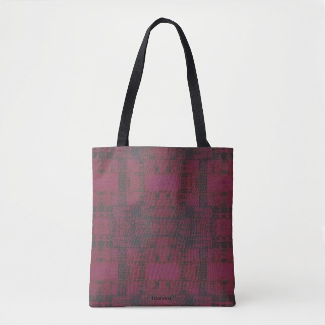 Tote HAMbWG - Bolsa de Zipper - Cereja/Carvão (Frente)