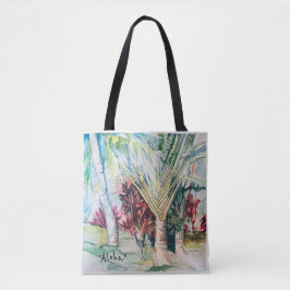 Tote Havaí "Aloha" All-Over-Impressão, Bolsa de Ombro