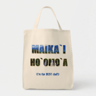Tote Havaiano "Maika`i Ho`omo`a" Grocery Bolsa