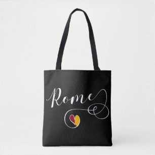 Tote Heart Roma Flag Bolsa de compra, Italiano