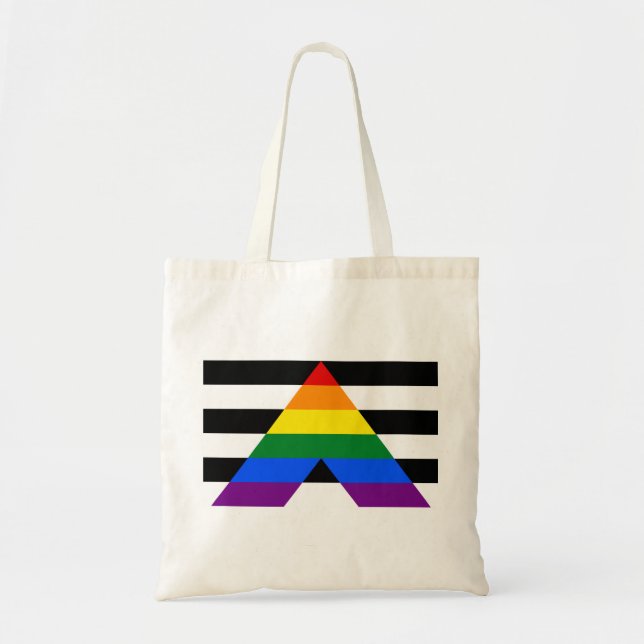 Tote Hetero de Bolsa de Sinalizador LGBT (Frente)