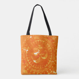 Tote Hindu OM vintage em todo o Bolsa impresso