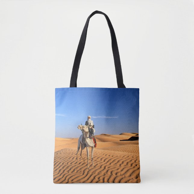 Tote Homem do deserto numa bolsa de camelo (Frente)
