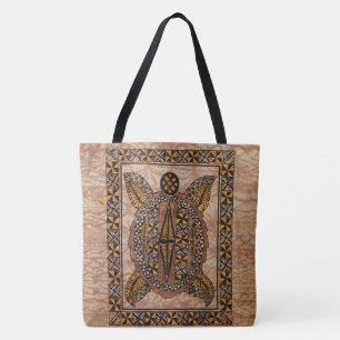 Tote Honu Primitive Hawaiian Tattoo Bolsa de praia