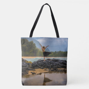 Tote Hula Dancer Lumaha'i Beach, Bolsa de praia do Hava