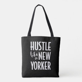 Tote Hustle como uma bolsa de toalha da New Yorker