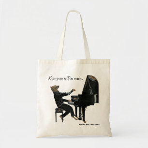 Tote Hyena Piano Music Player Fantasy Art Bolsa