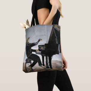 Tote Hyena Piano Music Player Fantasy Art Bolsa