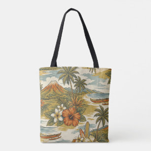 Tote Ilha do Hibisco Havaiano Cênico - Bolsa Bech