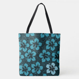 Tote Ilha Floral Havaiana Accent Hibiscus Bolsa de prai