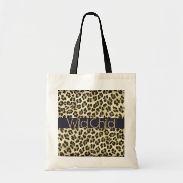 Tote Impressão animal - Bolsa do Leopardo Castanho Pers (Frente)