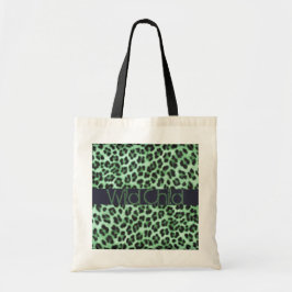Tote Impressão animal - Bolsa verde personalizado