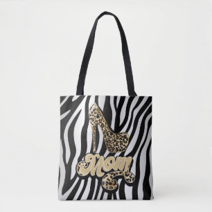 Tote Impressão animal Mãe Bolsa de Moda de Alto Calço