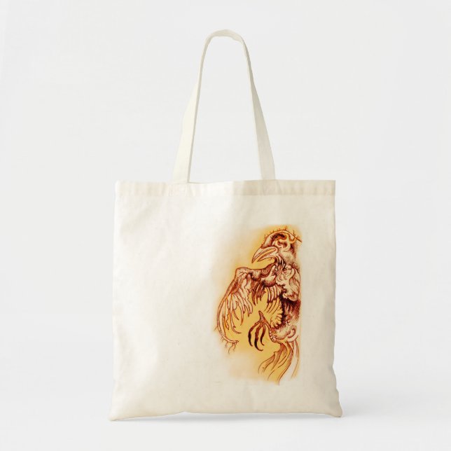 Tote Incomum, Bolsa artístico com saco de compras com p (Frente)