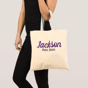 Tote Jackson Polar Bears School Massillon, Ohio Bolsa