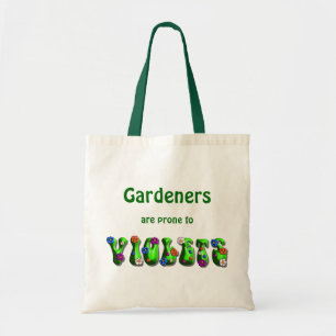 Tote Jardineiro & violetas - o bolsa do orçamento