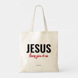 Tote Jesus ama você e eu - bolsa (amorosamente)