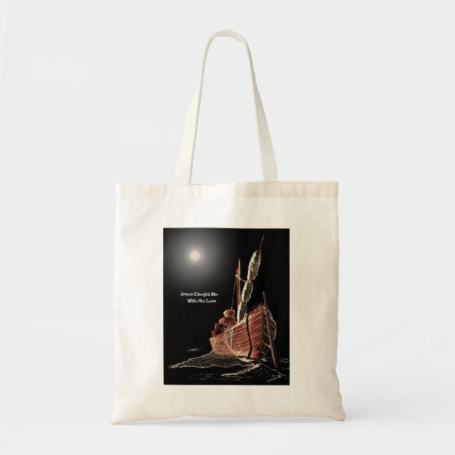 Tote "Jesus me pegou" Possum Trot Grocery Bolsa (Frente)