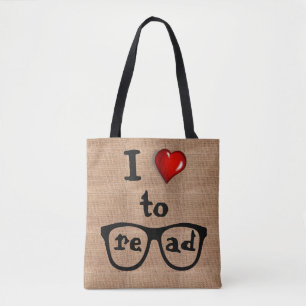 Tote Juta que de serapilheira eu amo ler o bolsa