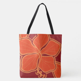 Tote Kailua Hibiscus Bolsa de praia Reversível Havaian
