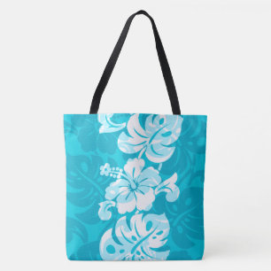 Tote Kalakaua Border Havaiana Bolsa de praia Hibiscus