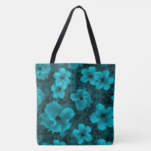 Tote Kalalau Tapa Bolsa de praia Tropical Havaiana de H
