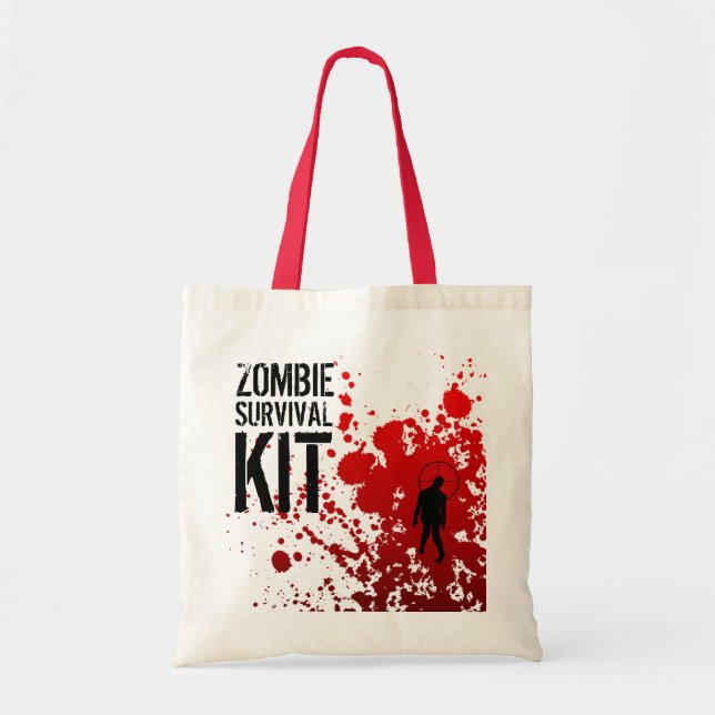 Tote KIT DE SOBREVIVÊNCIA do ZOMBI - o bolsa (Frente)