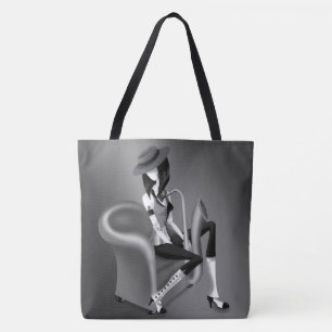 Tote Lady Saxofonista - Um Bolsa de Ombro Inspirado em