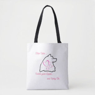 Tote Lapphund Finlandês Keep Calm Bolsa