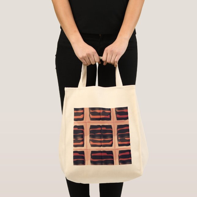 Tote Lava Stripe Eco Grocery Bolsa (Frente (produto))